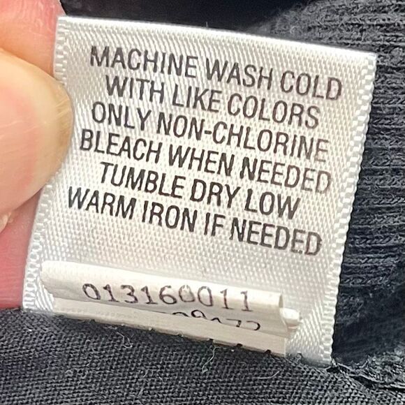 Converse One Star Women's Black Long Sleeve Button Down Top XS - Picture 7 of 10